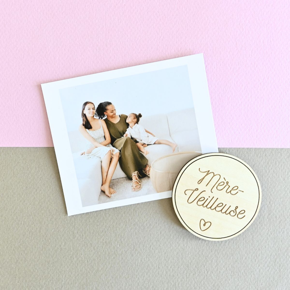Magnets en bois Maman