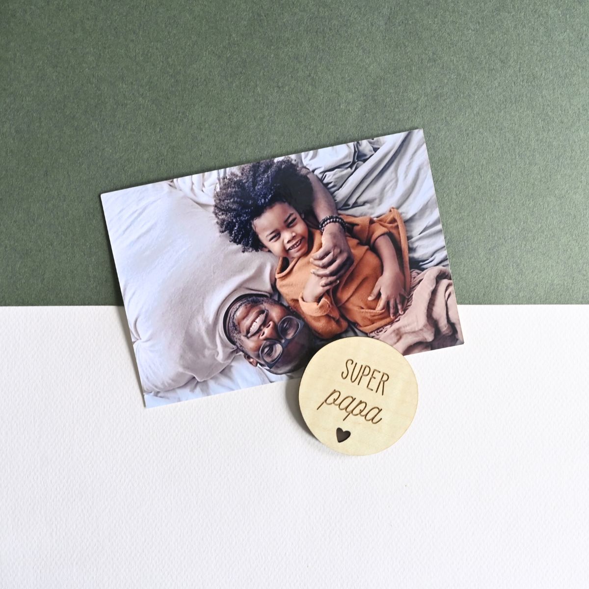 Magnets en bois Papa