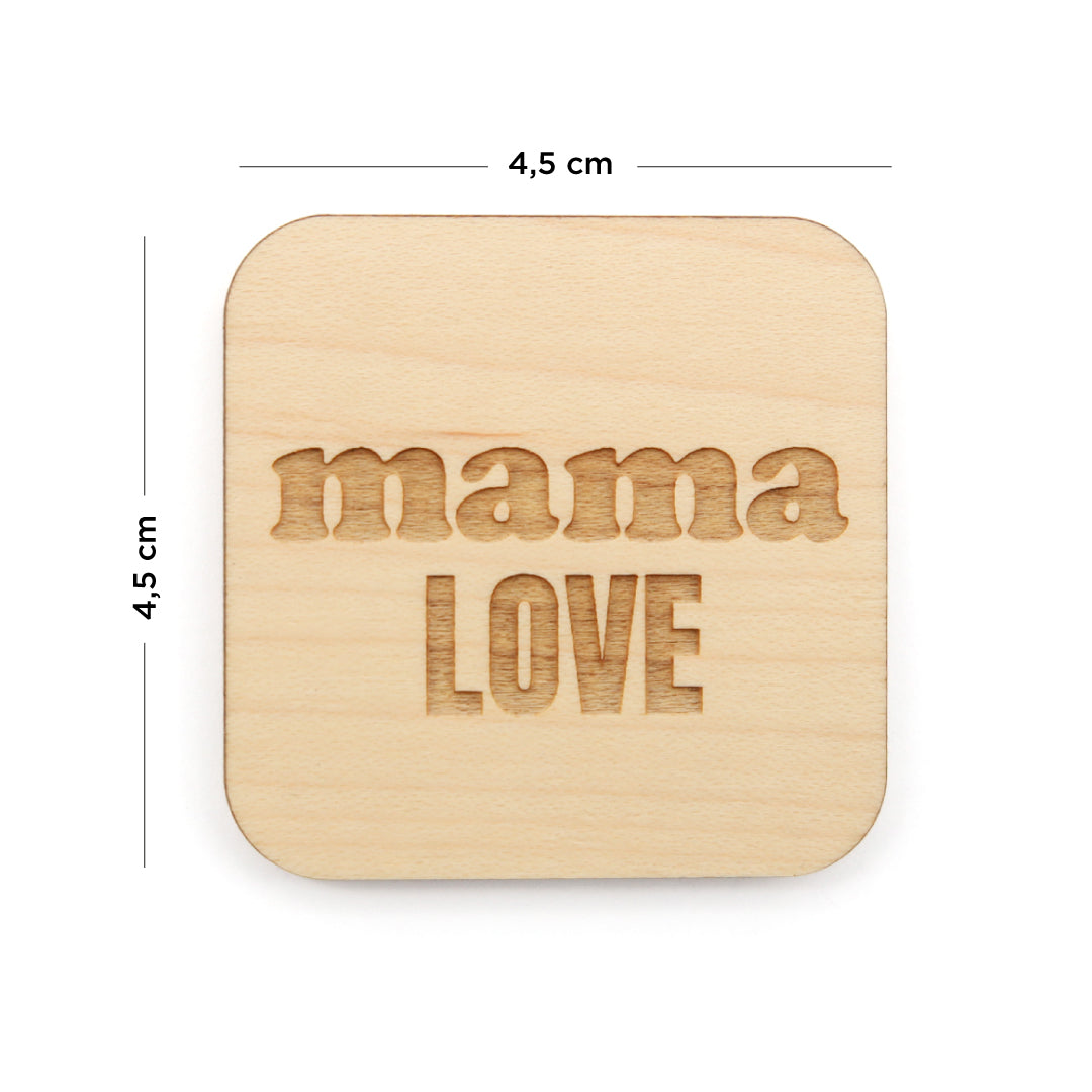 Magnets en bois Maman