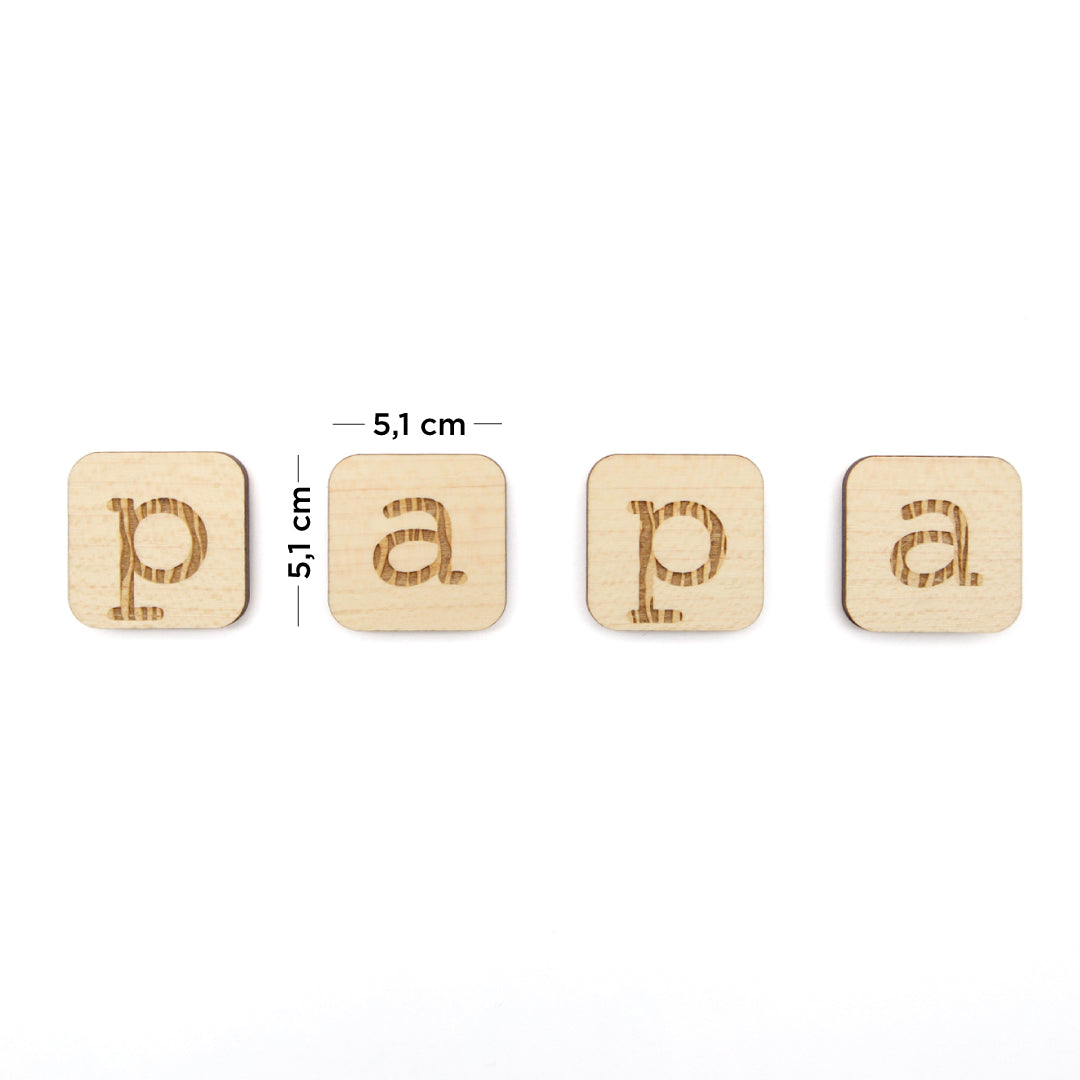 Magnets en bois Papa