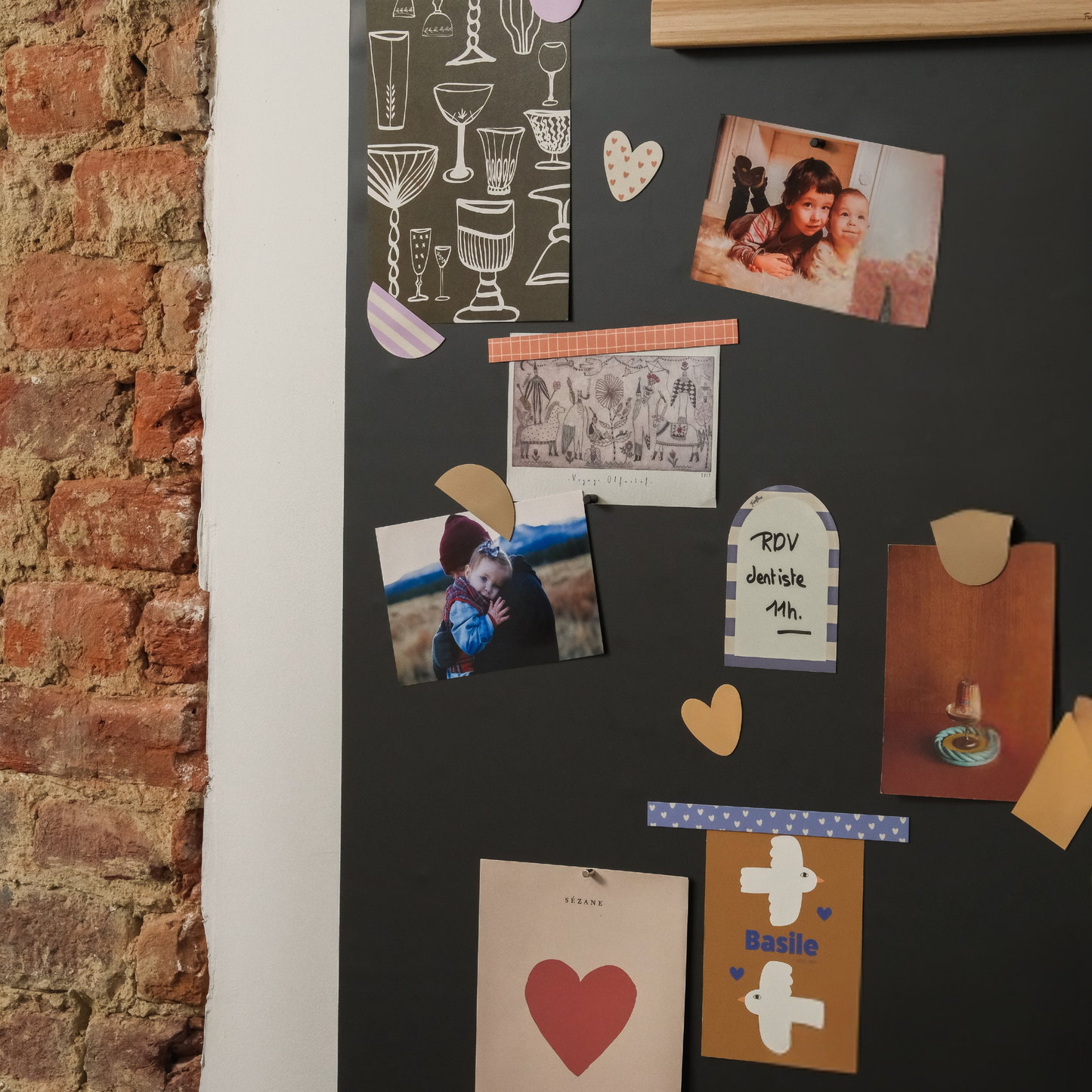 Ferflex® schwarzes, repositionierbares magnetisches Tapetenset