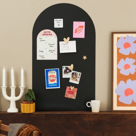 Kit papier peint magnétique arrondi adhésif permanent