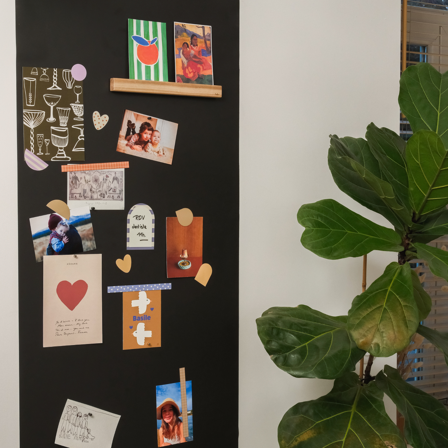 Kit papier peint magnétique adhésif permanent