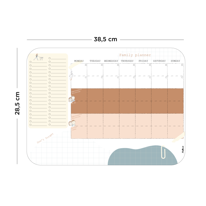 Magnetischer Familienplaner