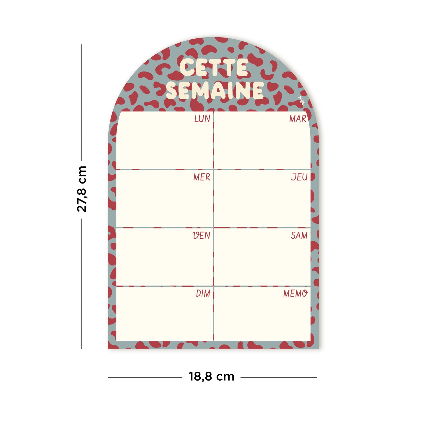 Cette semaine - Planning magnétique hebdomadaire Graou
