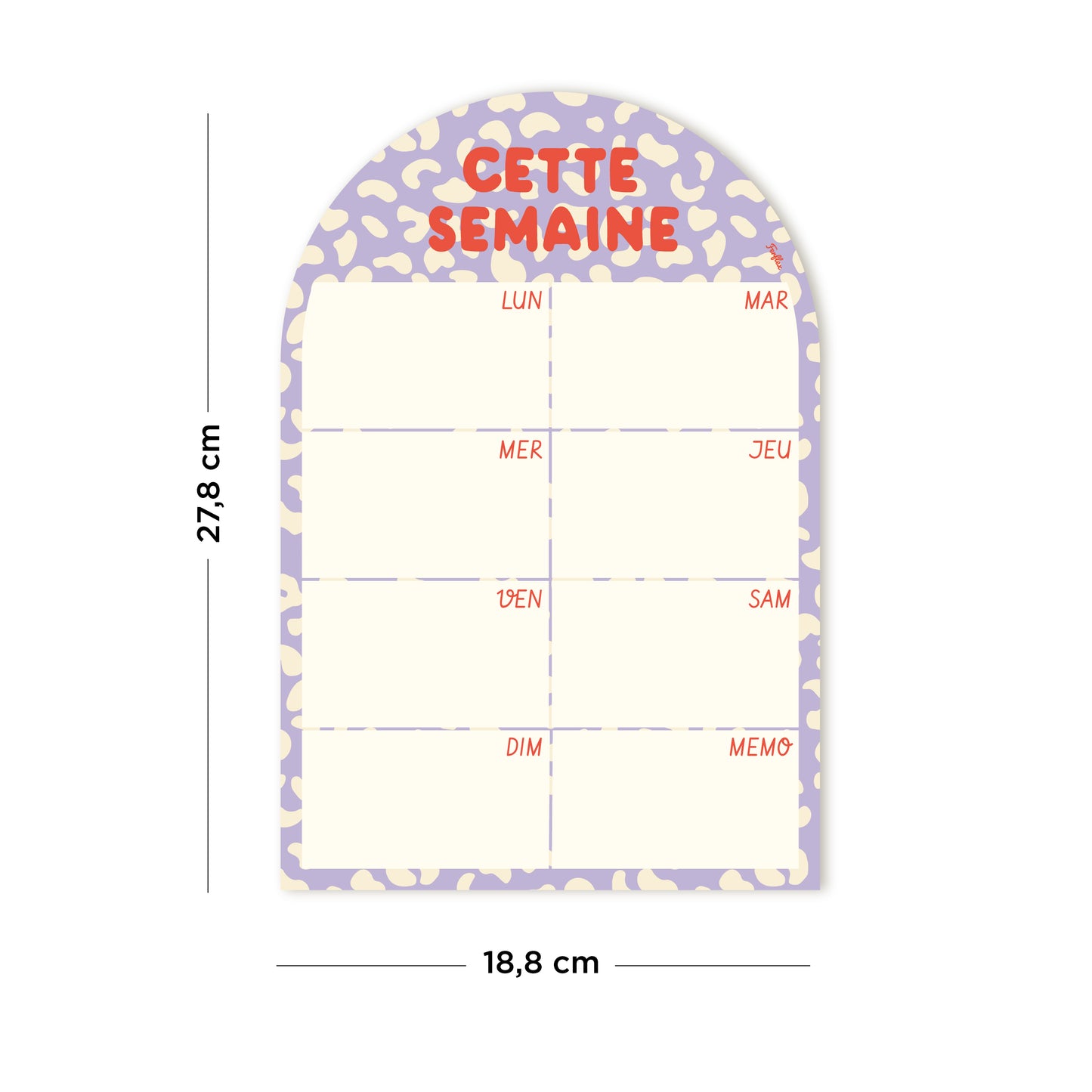 Cette semaine - Planning magnétique hebdomadaire Graou