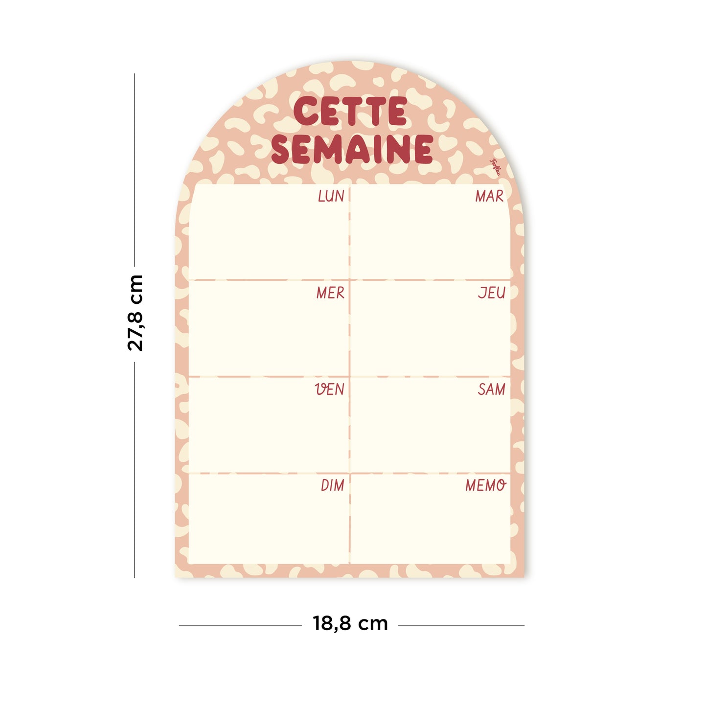 Cette semaine - Planning magnétique hebdomadaire Graou