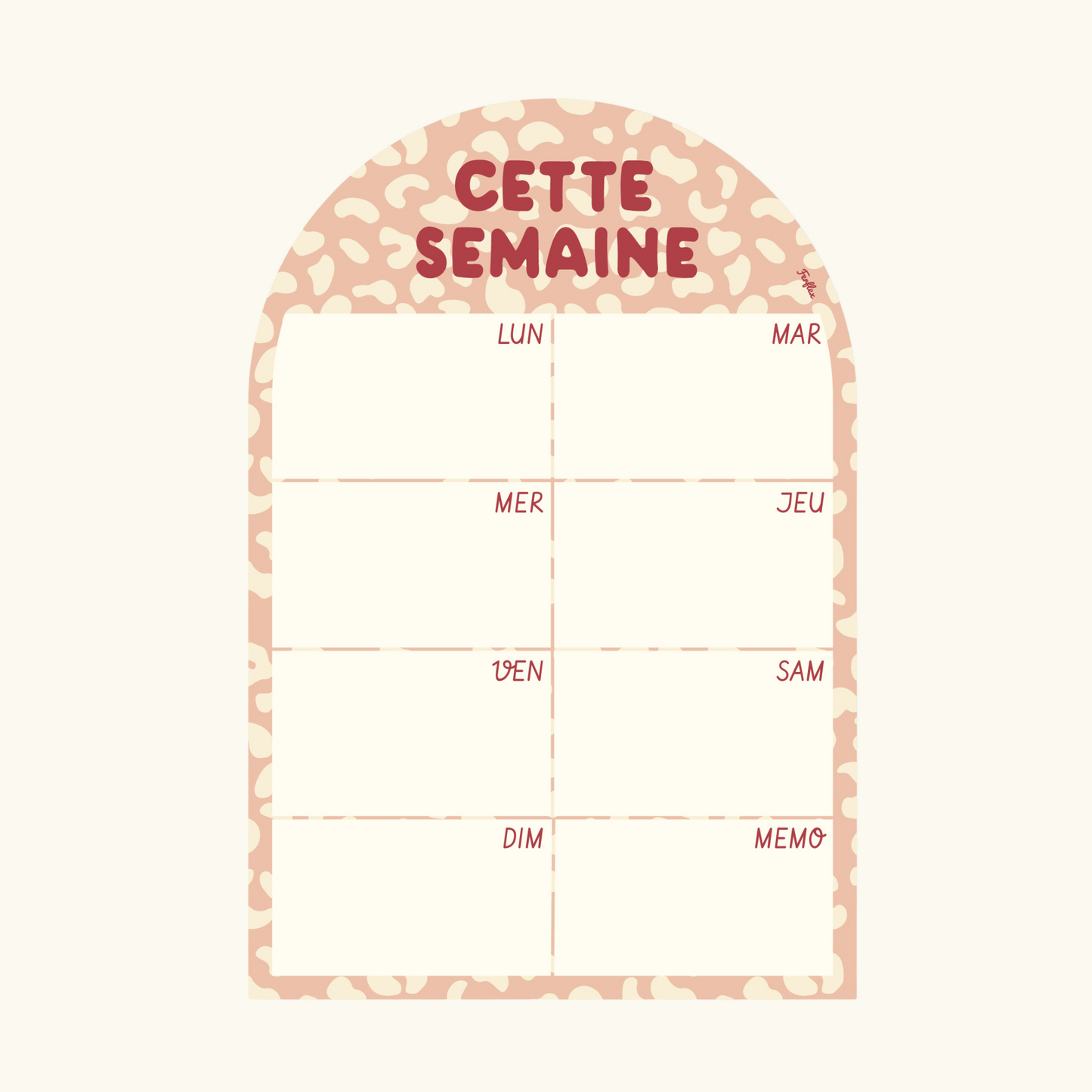 planning hebdomadaire magnétique Ferflex