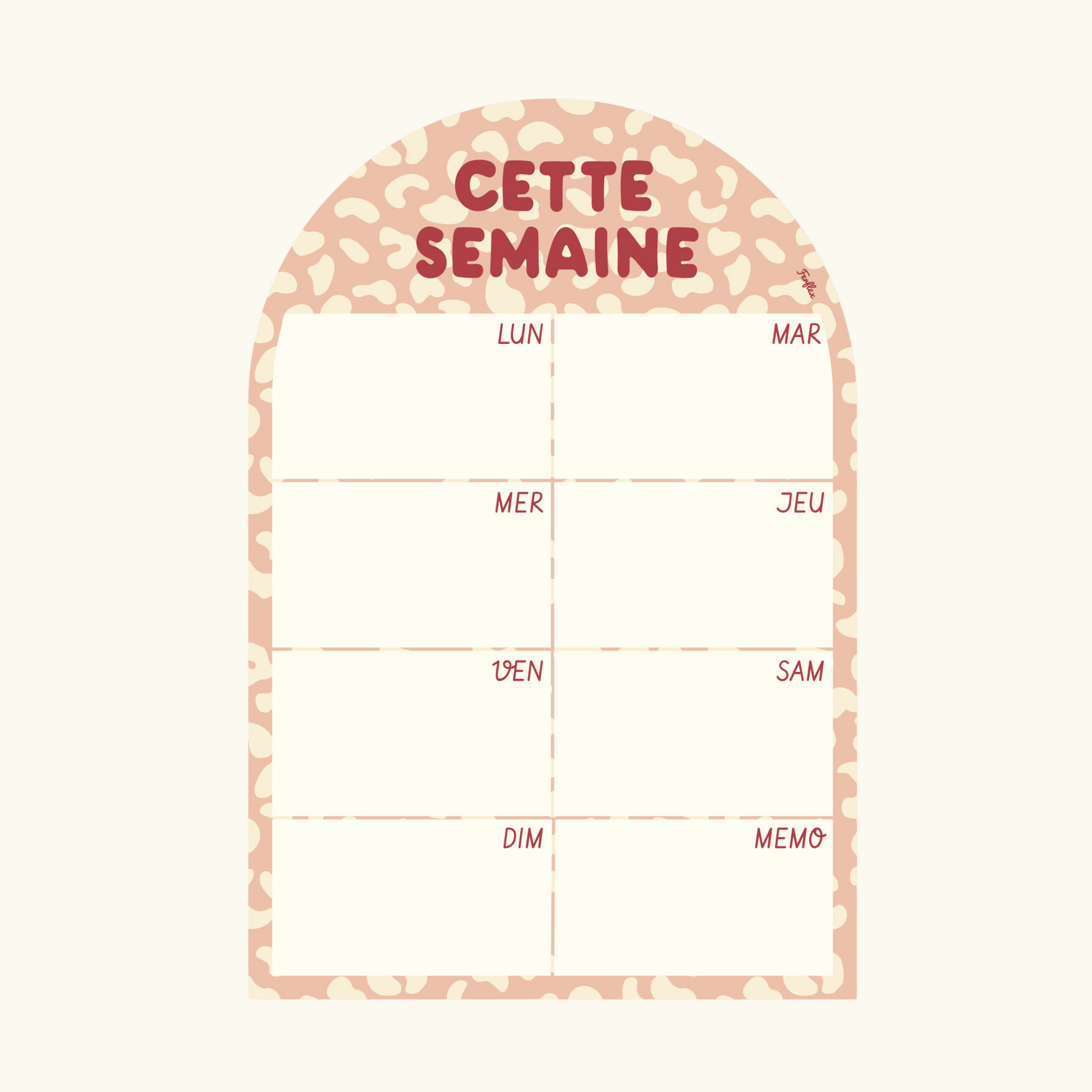planning hebdomadaire magnétique Ferflex
