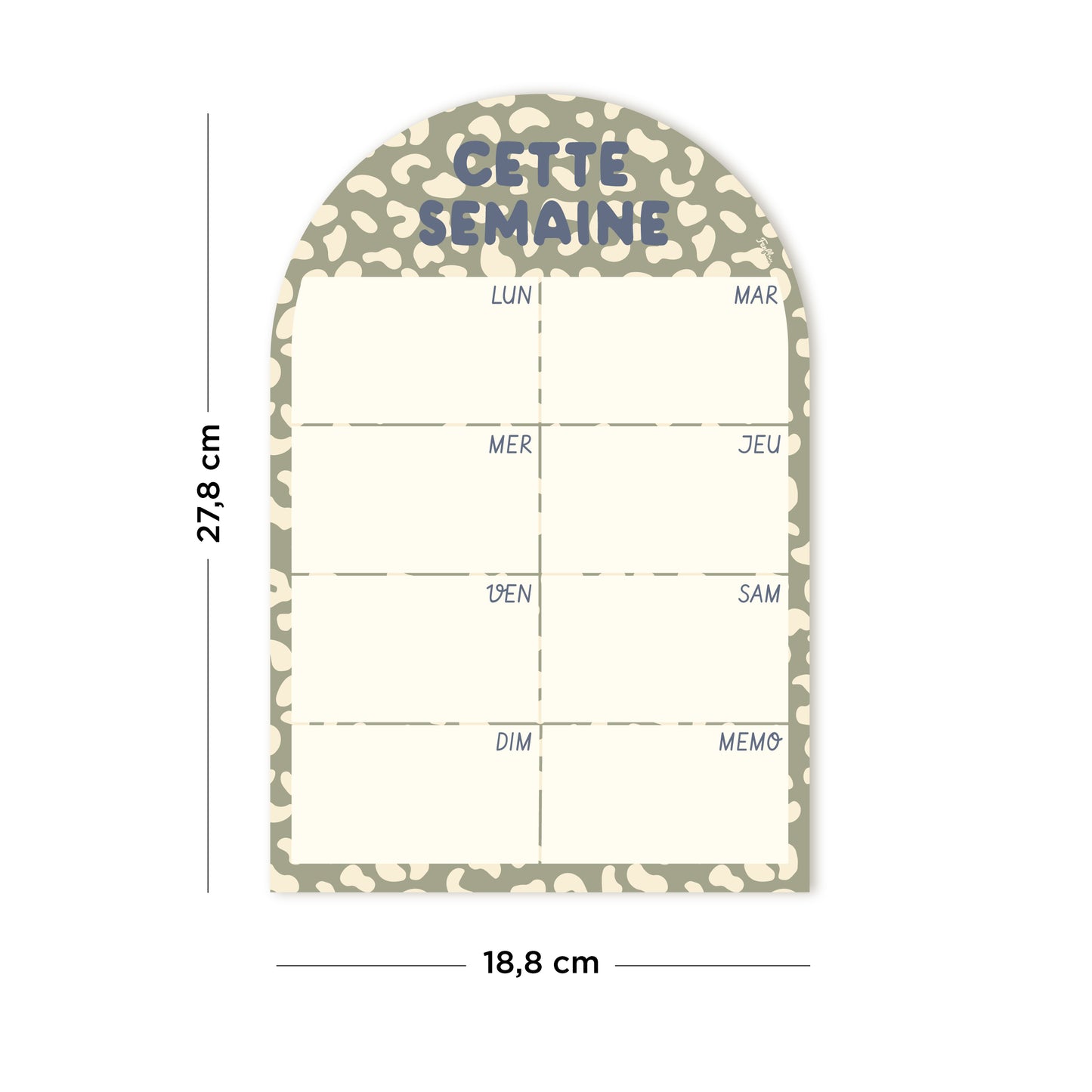 Cette semaine - Planning magnétique hebdomadaire Graou