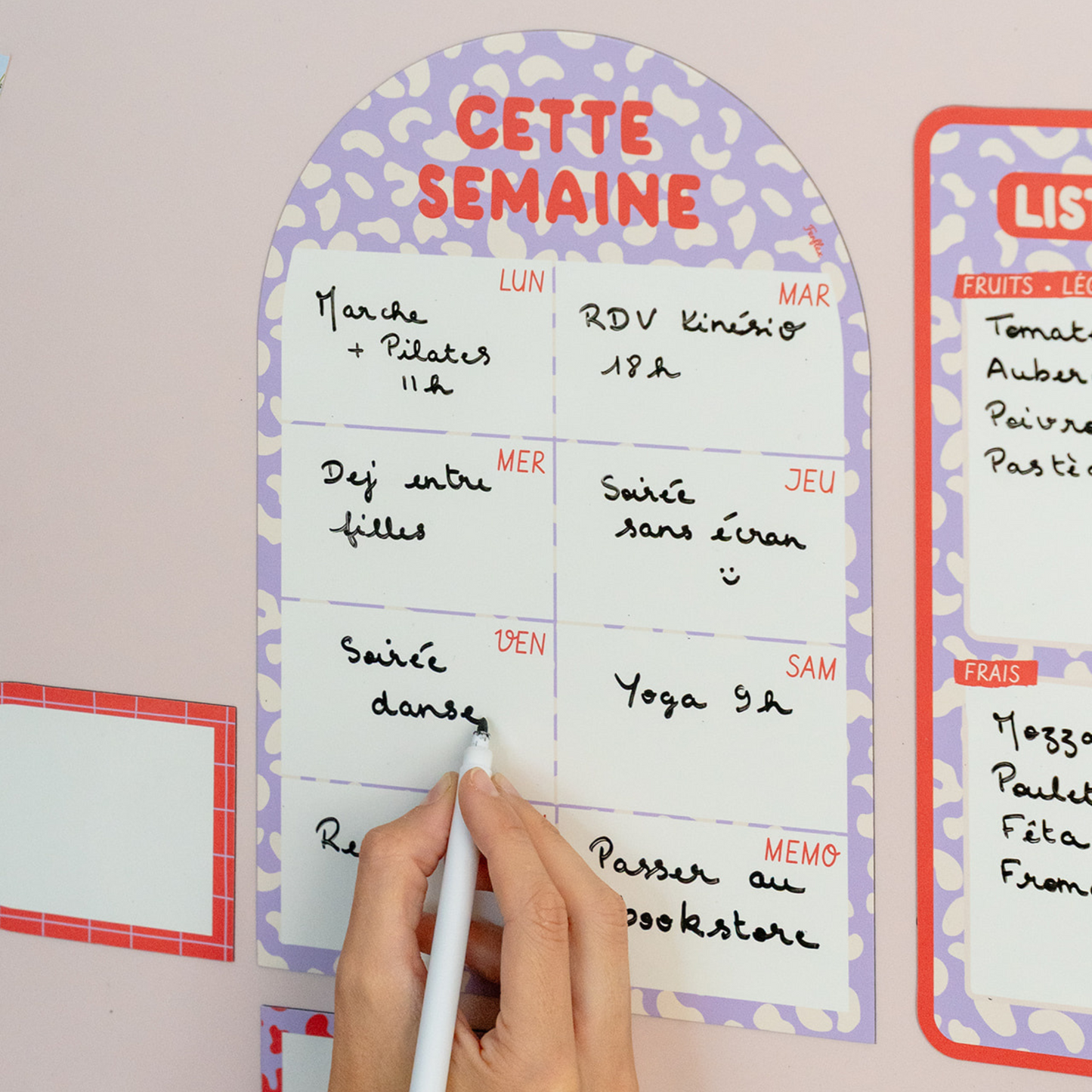 Cette semaine - Planning magnétique hebdomadaire Graou
