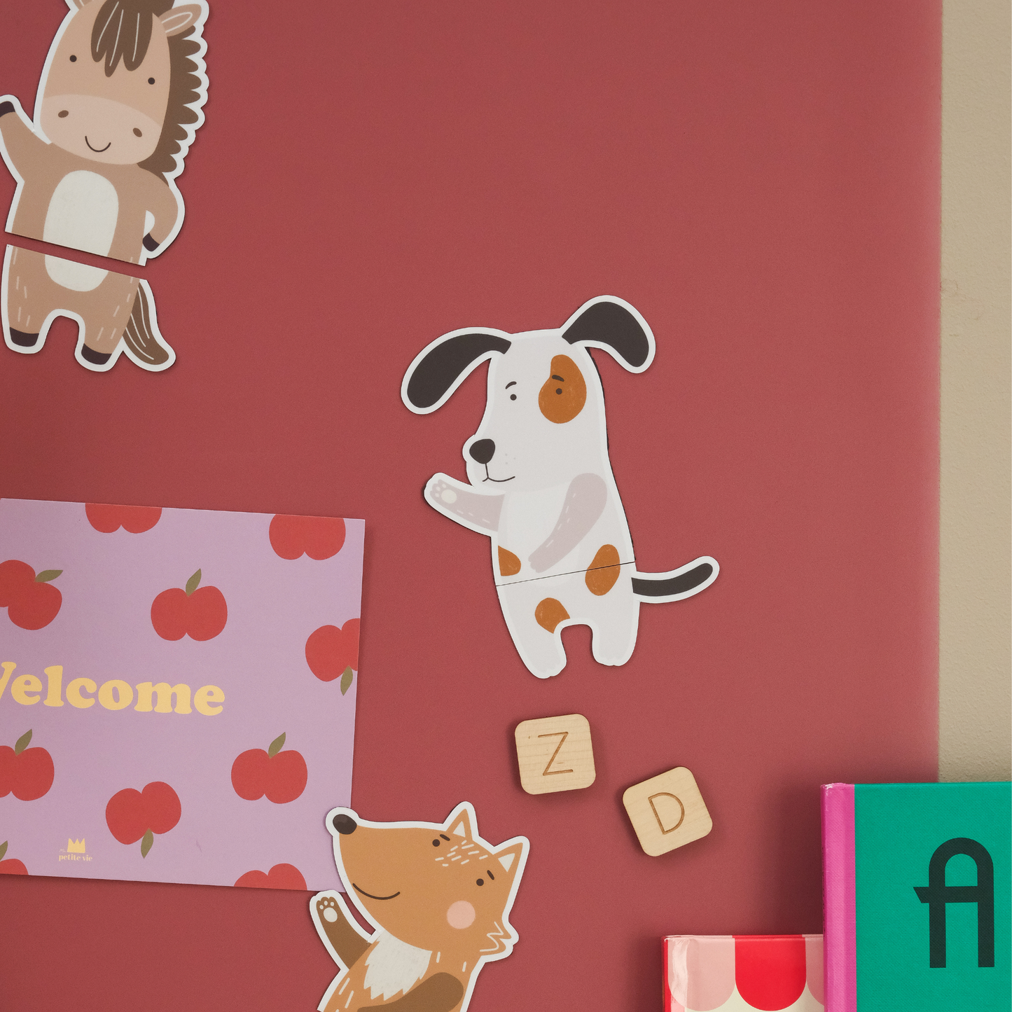 Tableau magnétique arche colorée