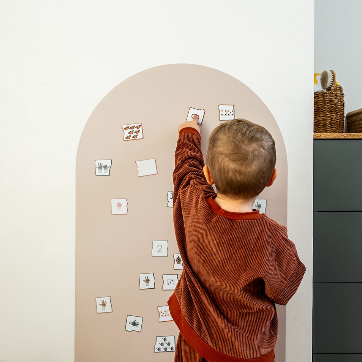 Grand tableau magnétique mural de jeu pour enfant à partir de 3 ans