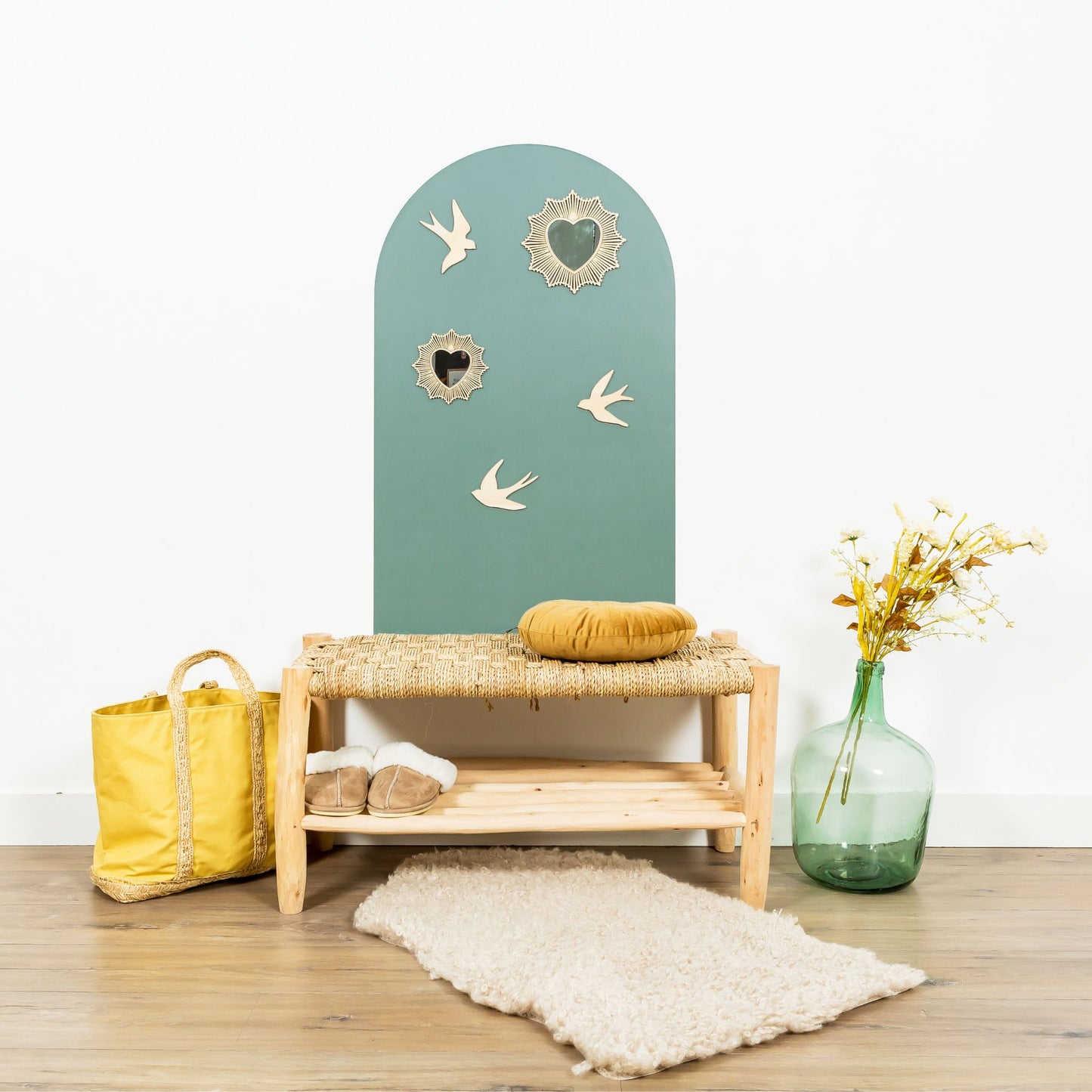 Tableau mural magnétique arche noir, idéal pour enfants et adultes