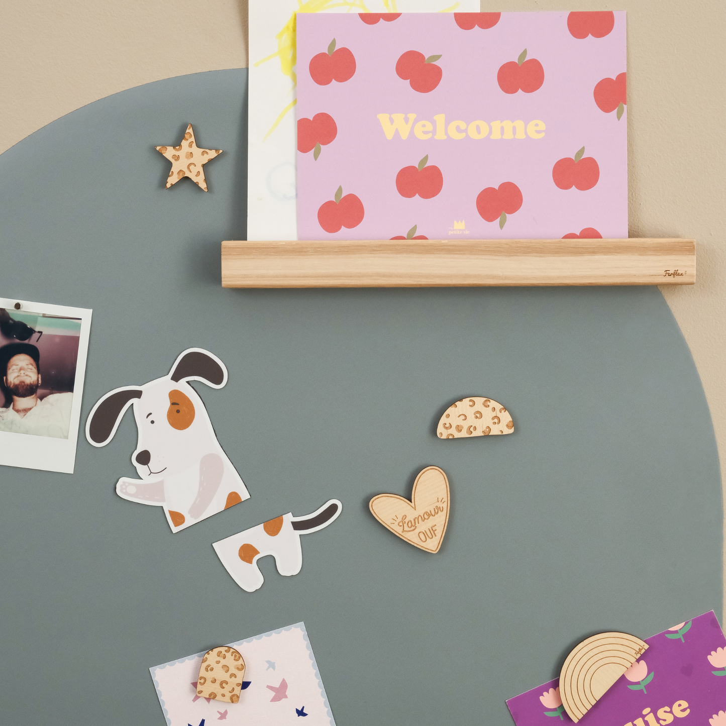 Tableau magnétique arche colorée