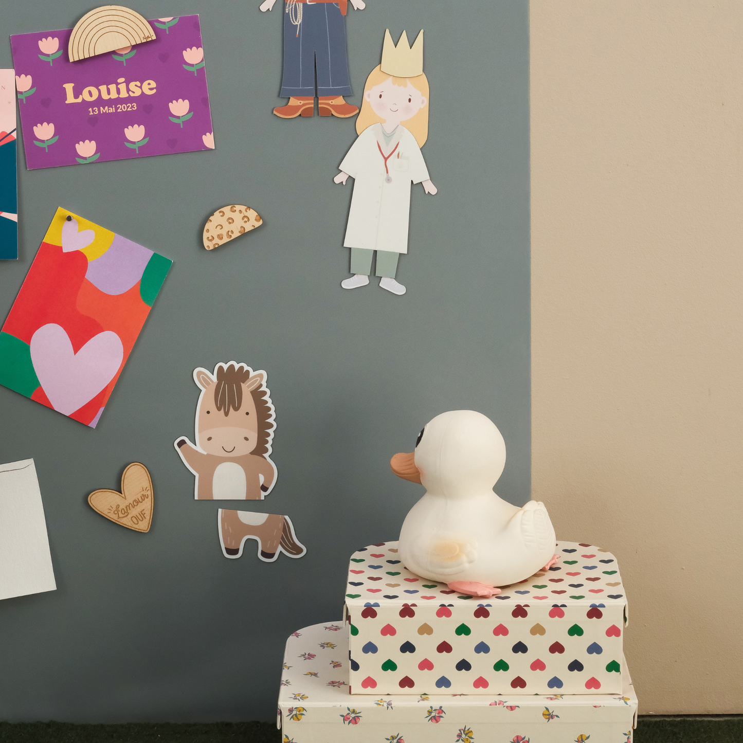 Tableau magnétique arche colorée